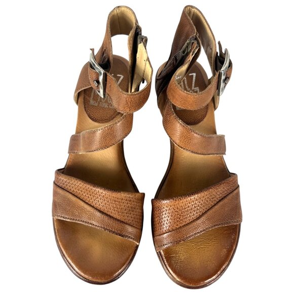 Miz Mooz Coolidge Heeled Leather Sandasl in Brandy Brown Size US 6 ½ or 7 EU 37 - Picture 8 of 12